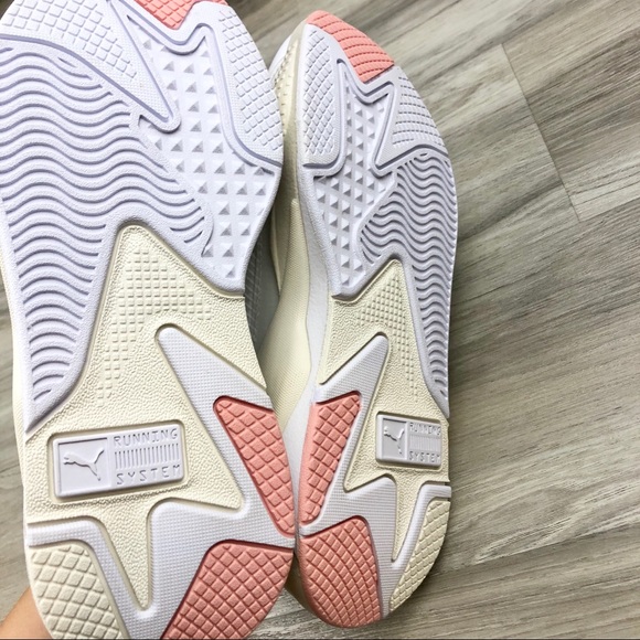 Puma RSX Tech Peach White Running System Sneakers - Picture 9 of 11